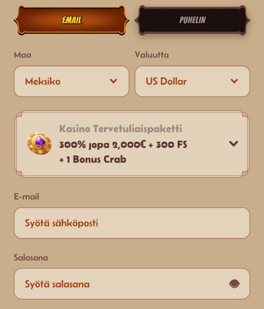 Rekisteröityminen